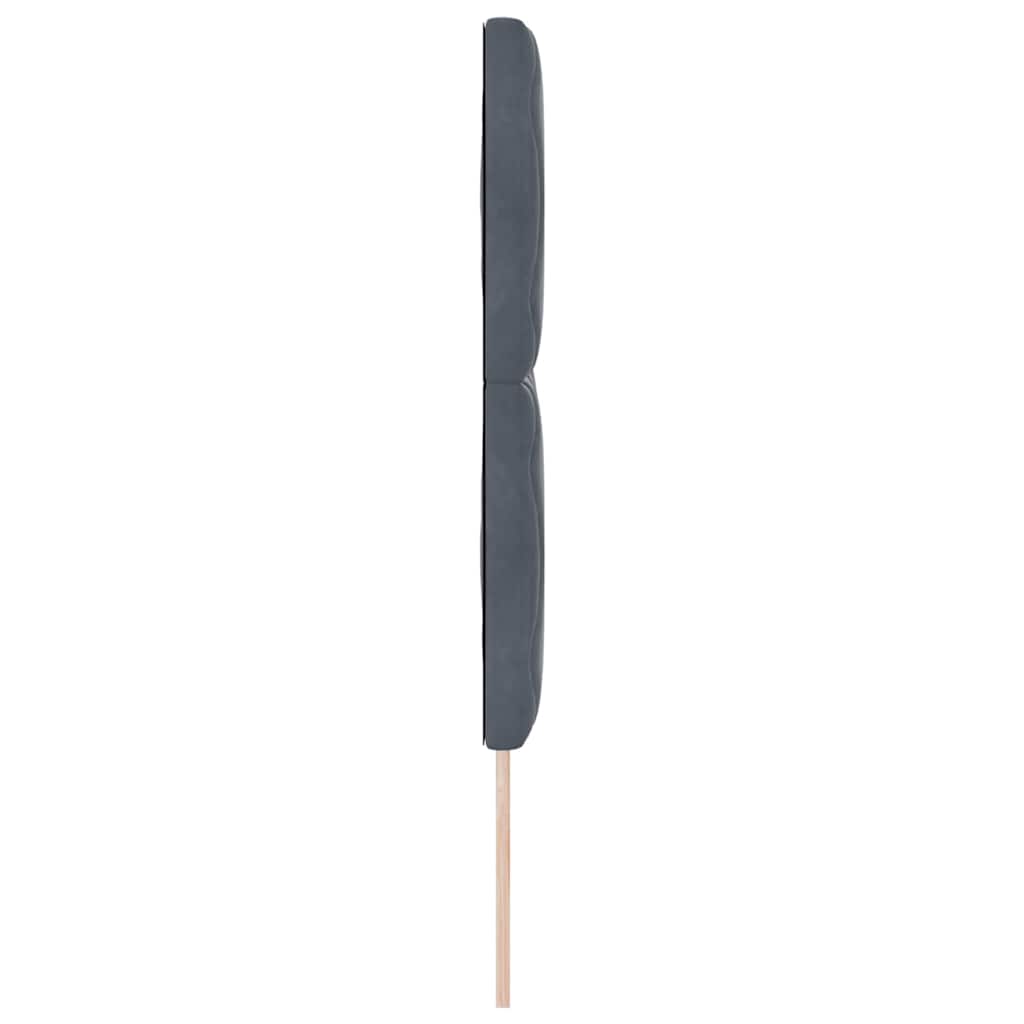 Fejtámla Sötétszürke 160 cm Bársony