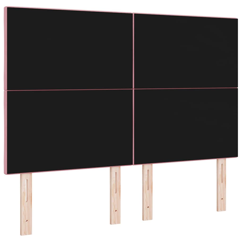 Fejtámla Rózsaszín 160 cm Bársony
