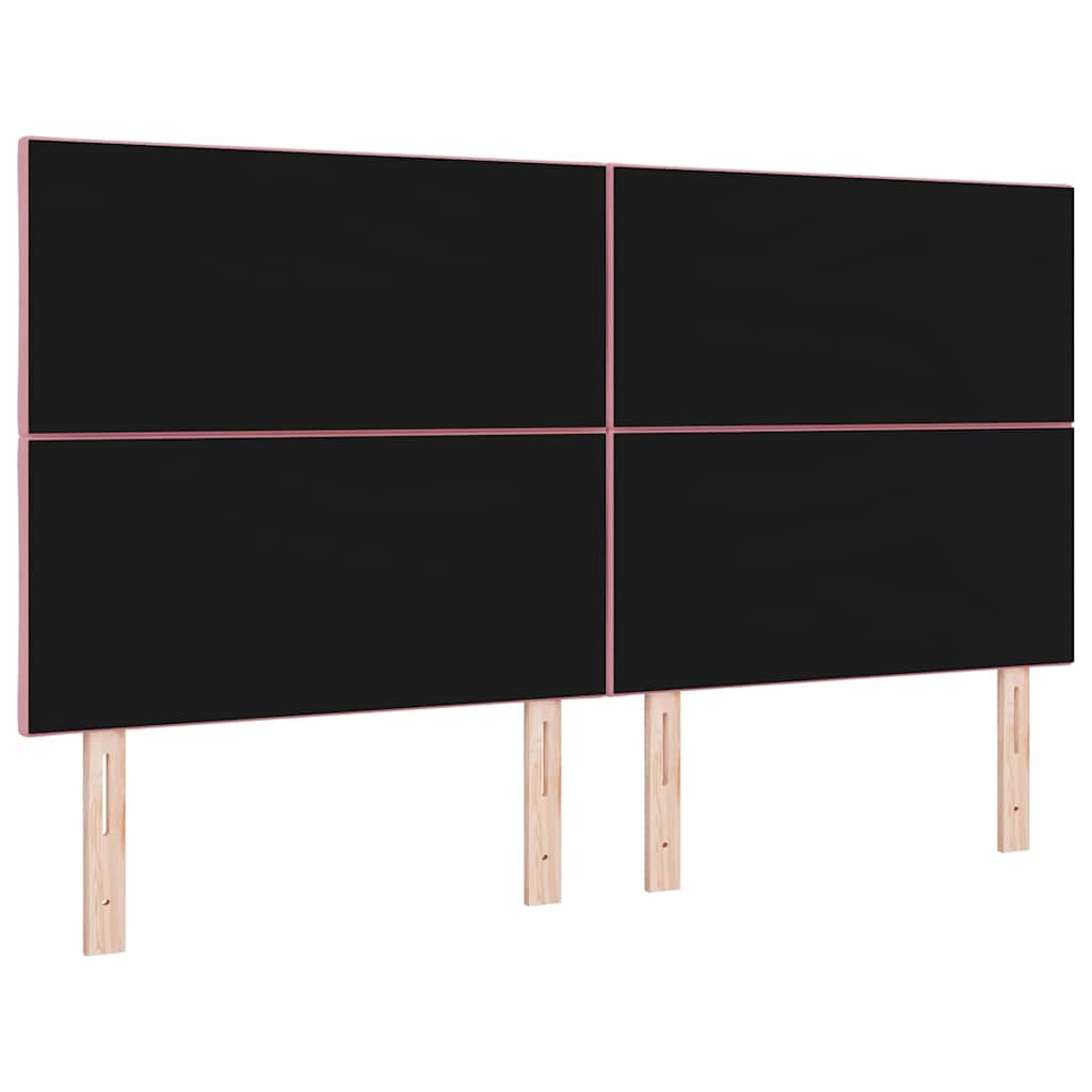 Fejtámla Rózsaszín 180 cm Bársony