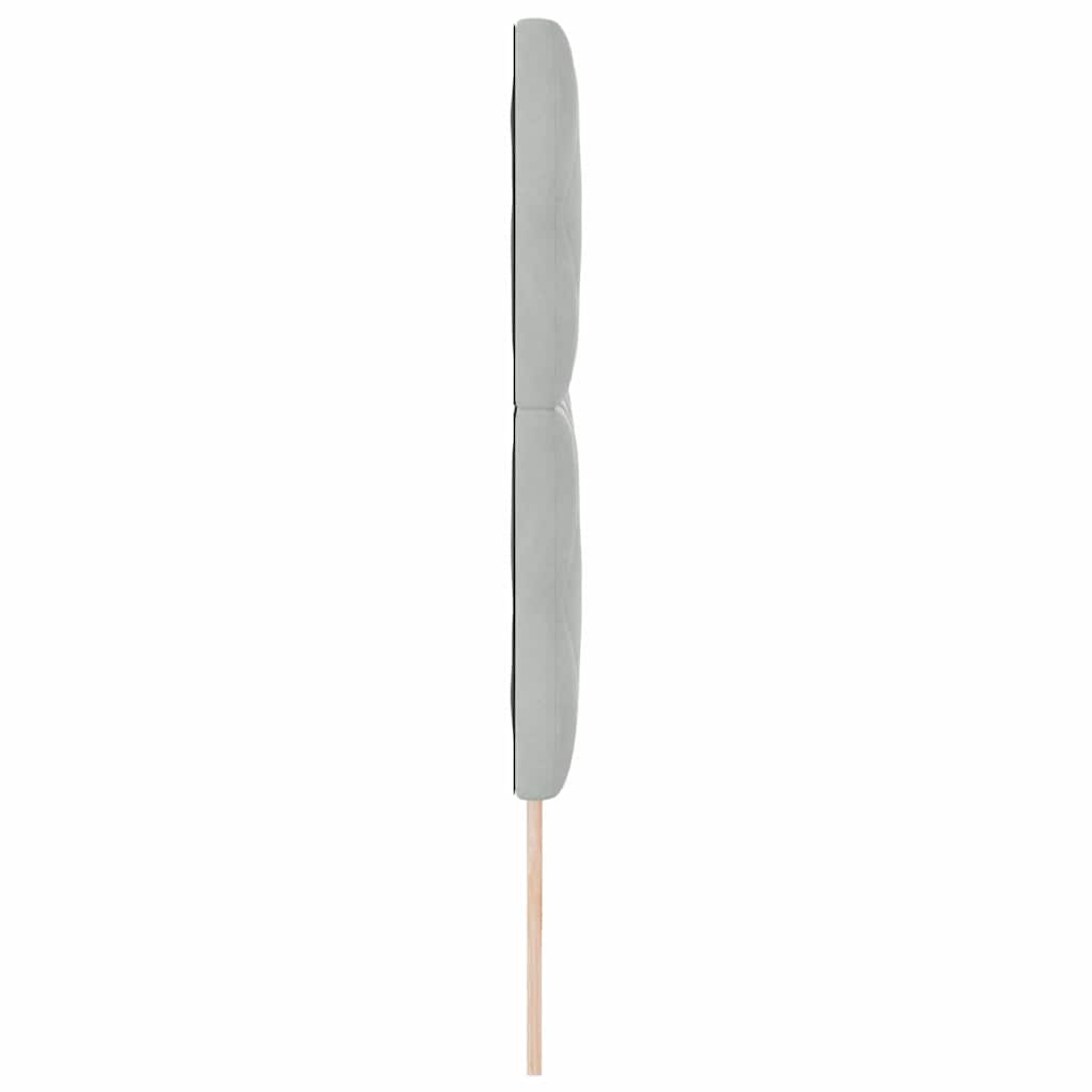Fejtámla Világosszürke 200 cm Bársony