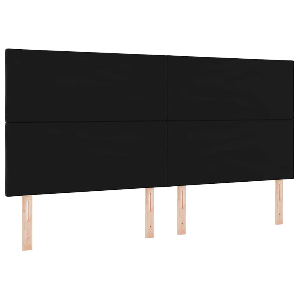 Fejtámla Fekete 200 cm Bársony