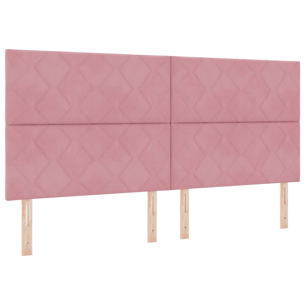 Fejtámla Rózsaszín 200 cm Bársony