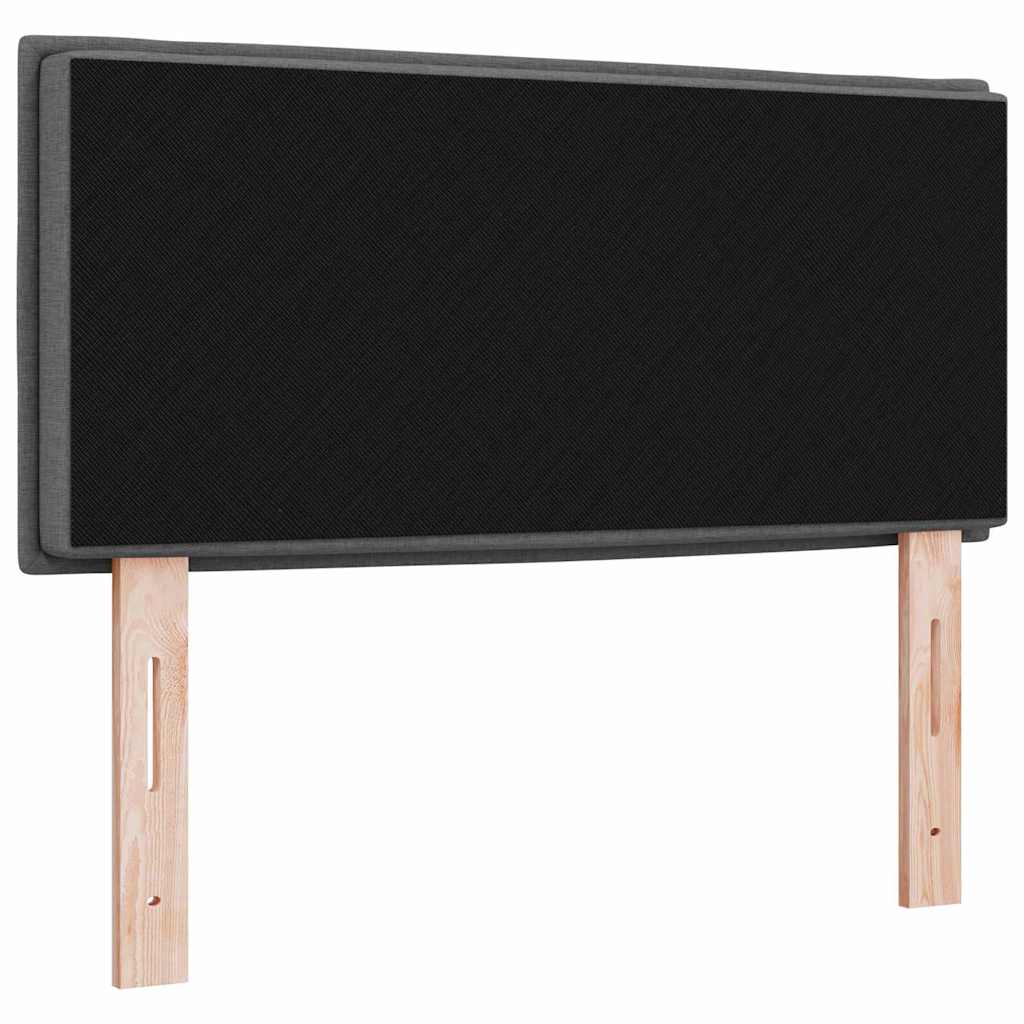 LED ágytámla LED szalagokkal Sötétszürke 80 cm szövet