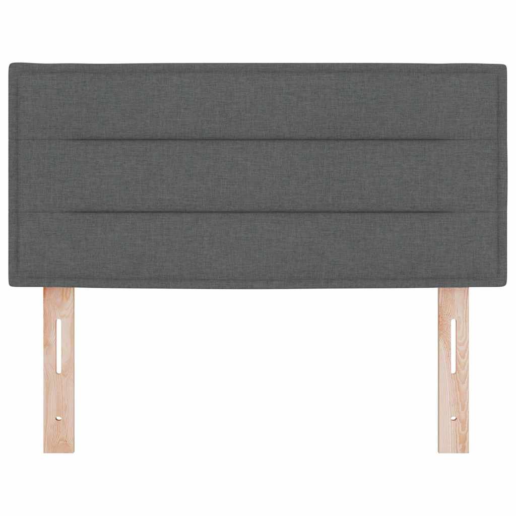 LED ágytámla LED szalagokkal Sötétszürke 80 cm szövet