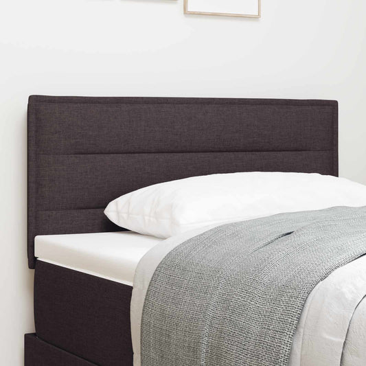 LED ágytámla LED szalagokkal Sötét Barna 80 cm szövet