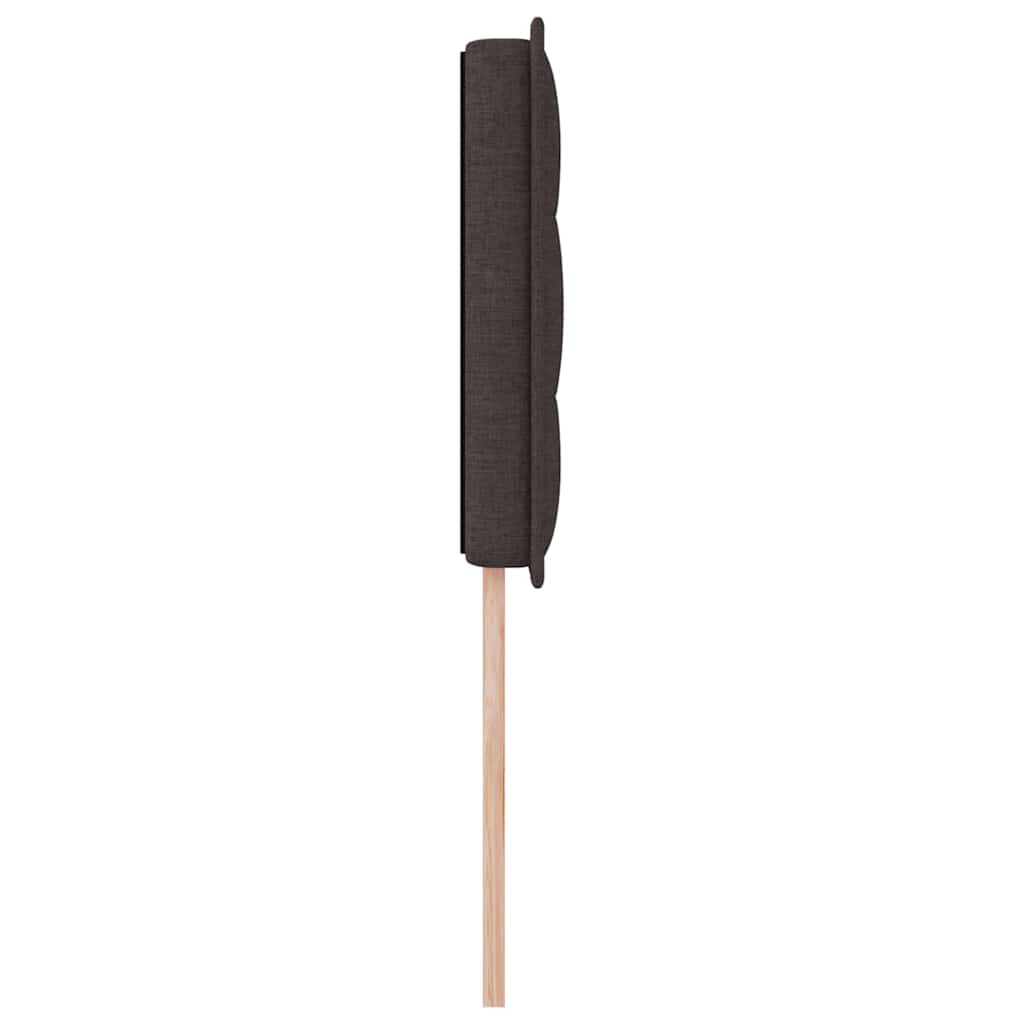 LED ágytámla LED szalagokkal Sötét Barna 80 cm szövet