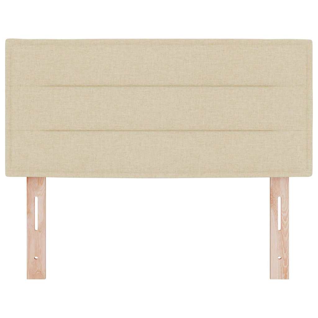 LED ágytámla LED szalagokkal fejtámlával Krém 80 cm szövet