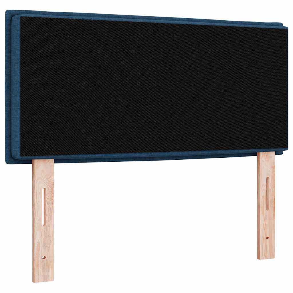 LED ágytámla LED szalagokkal fejtámlával Kék 100 cm szövet