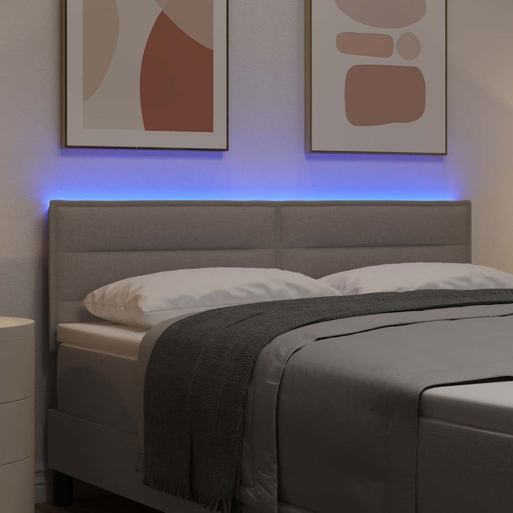 LED ágytámla Tópszínű szövet
