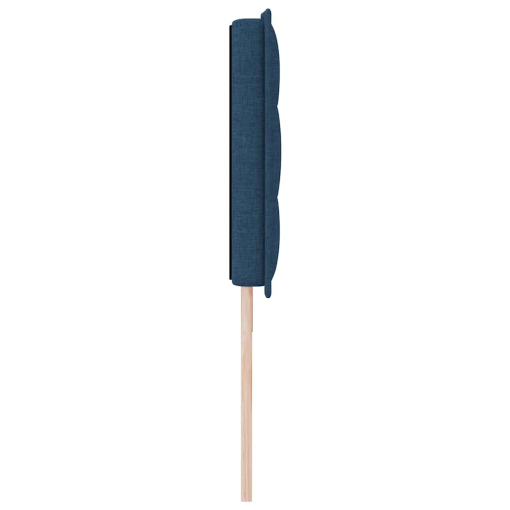 LED ágytámla LED szalagokkal fejtámlával Kék 180 cm szövet