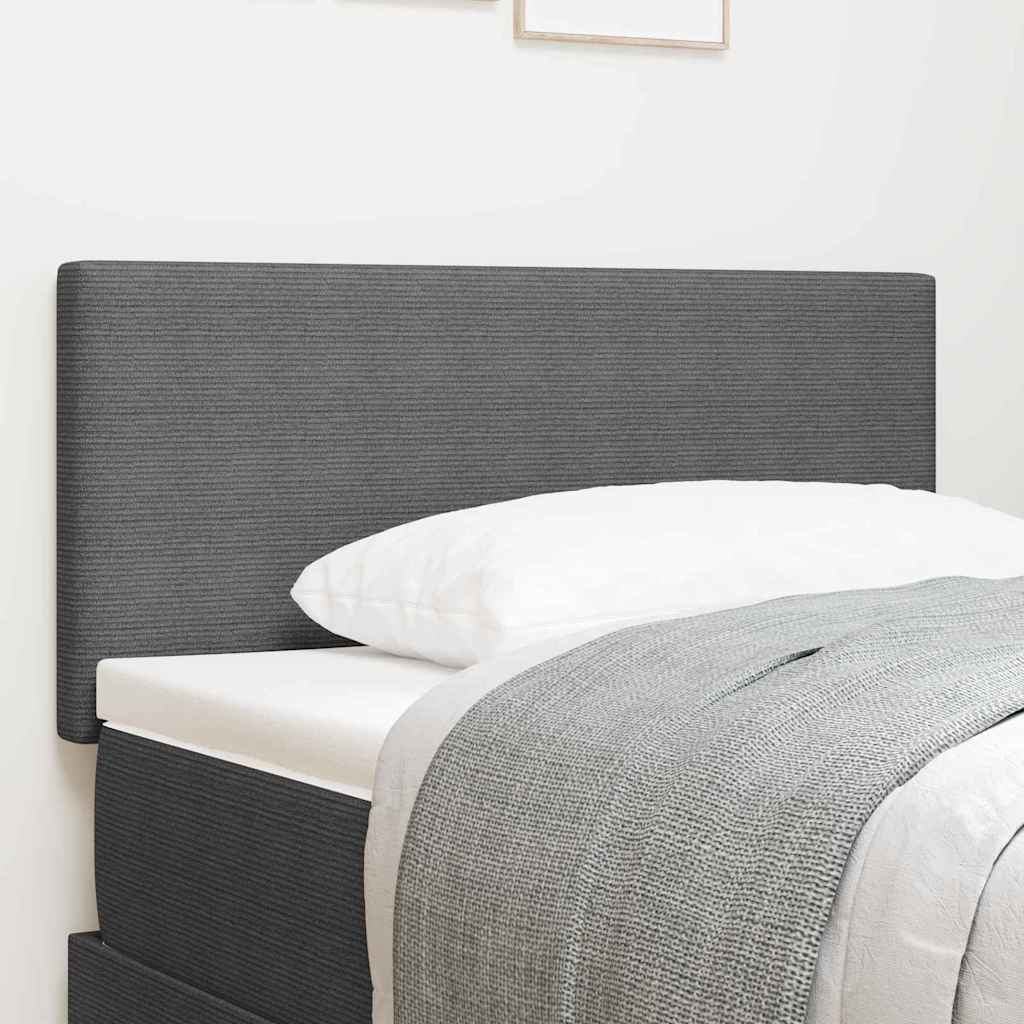 LED ágytámla fejtámlával Világosszürke 80 cm Bársonyos szövet