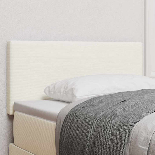 LED ágytámla LED szalagokkal Krém 100 cm Bársonyos szövet