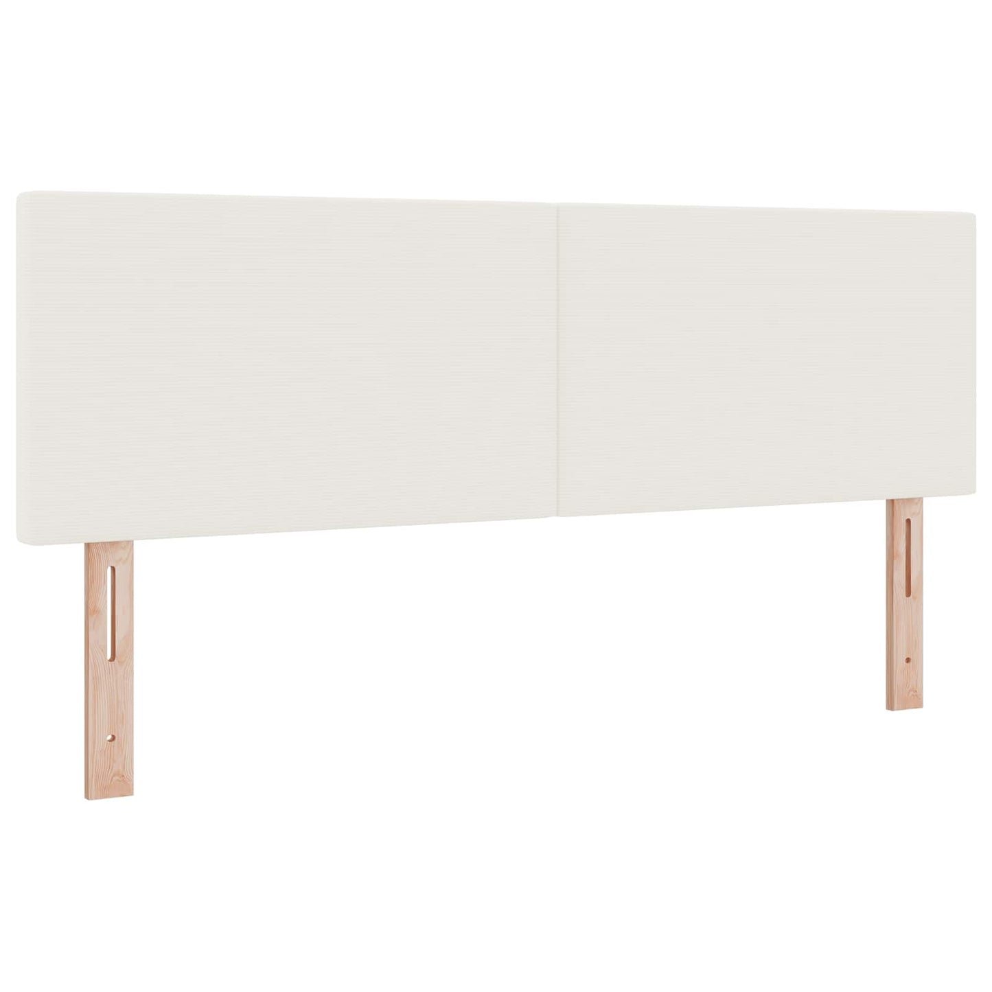 LED ágytámla LED szalagokkal Krém 144 cm Bársonyos szövet