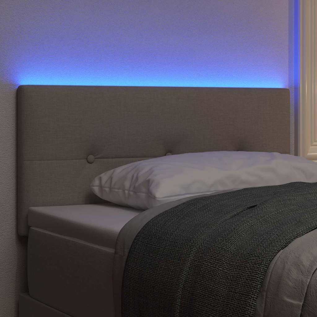 LED ágytámla Tópszínű szövet