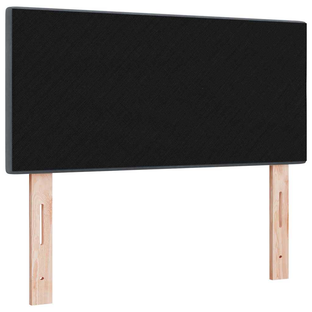 LED ágytámla LED szalagokkal Szürke 90 cm Bársony