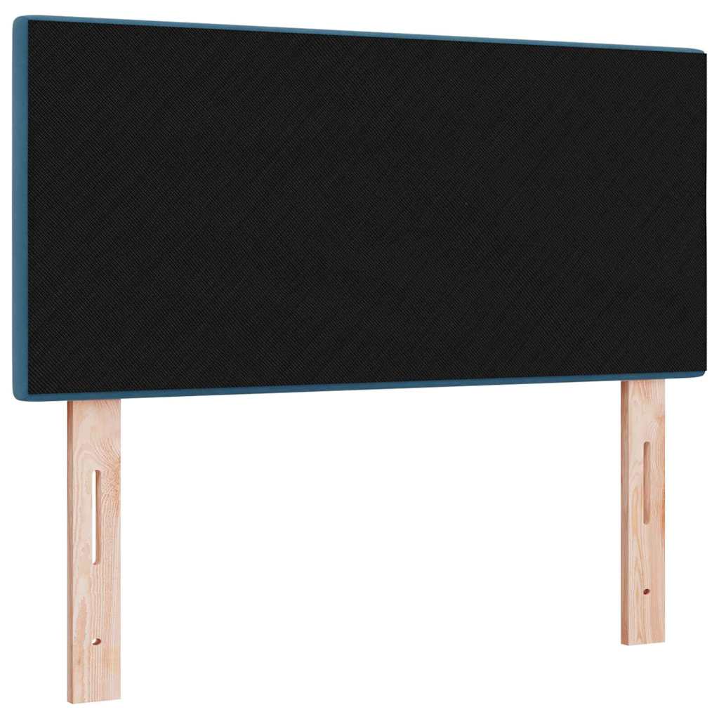 LED ágytámla LED szalagokkal Kék 100 cm Bársony