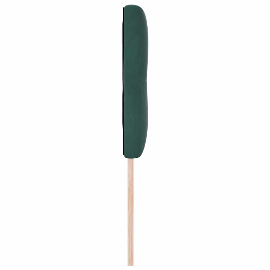 LED ágytámla LED szalagokkal Zöld 160 cm Bársony
