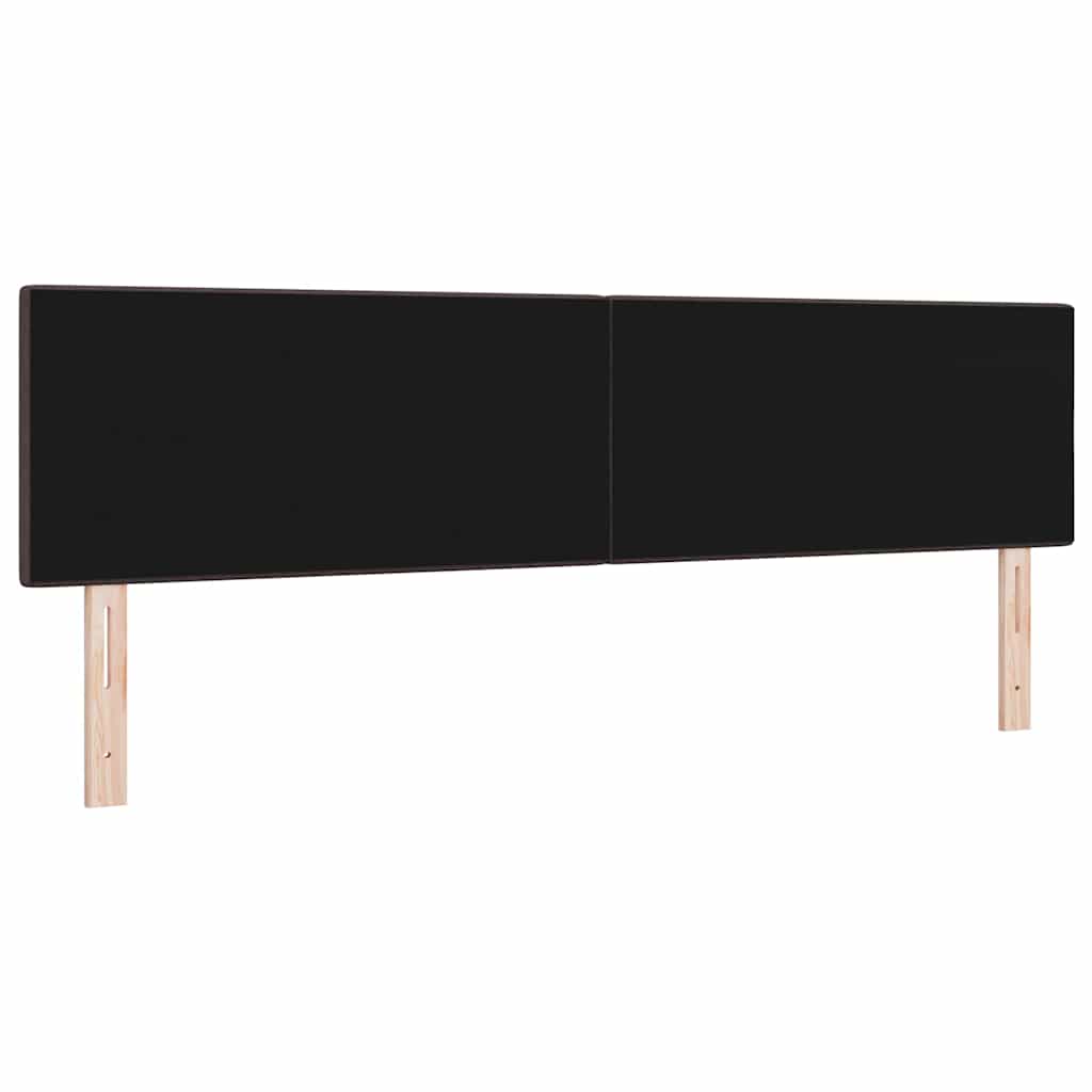 LED ágytámla LED szalagokkal Sötét Barna 180 cm szövet