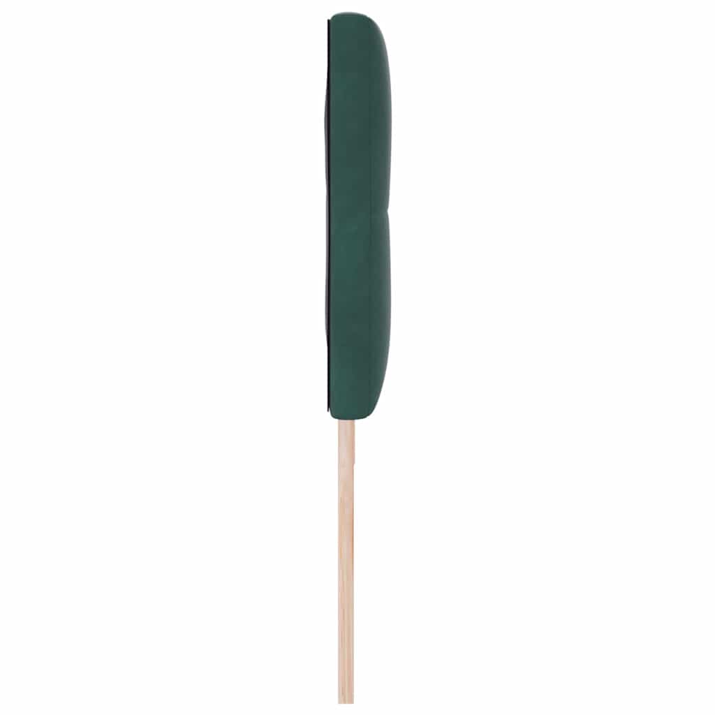 LED ágytámla LED szalagokkal Zöld 180 cm Bársony