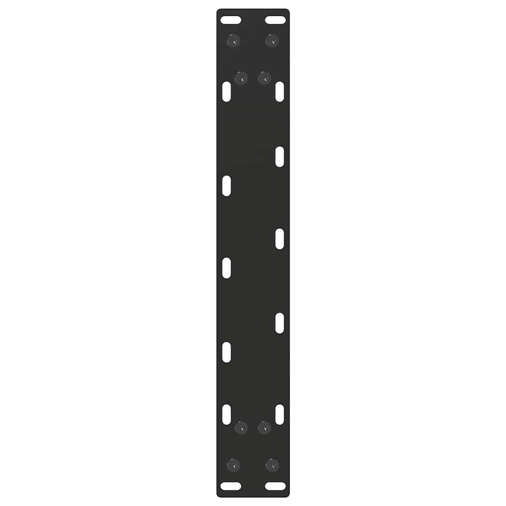 2 db U alakú fekete acél dohányzóasztal láb 30x(30-31) cm