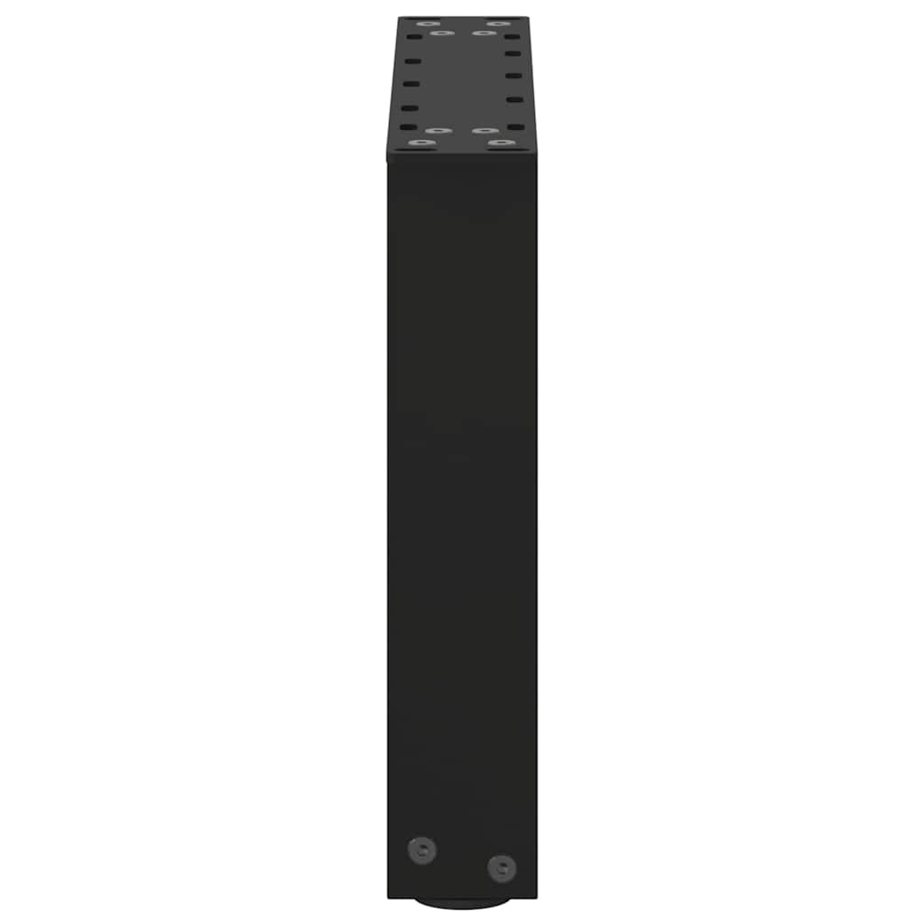 2 db U alakú dohányzóasztal láb fekete 40 x (30-31) cm acél dohányzóasztal láb