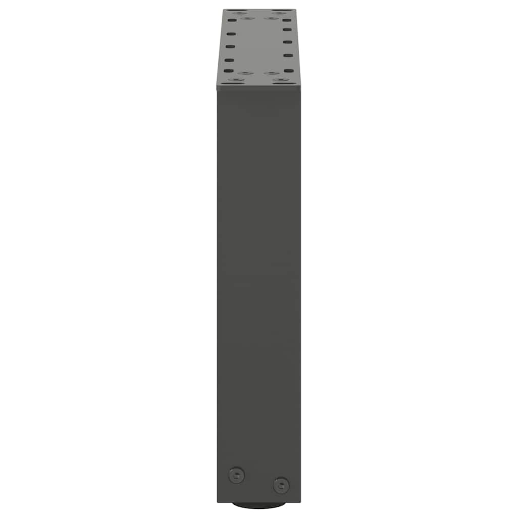2 db antracitszürke U-alakú acél dohányzóasztal láb 40x(30-31) cm