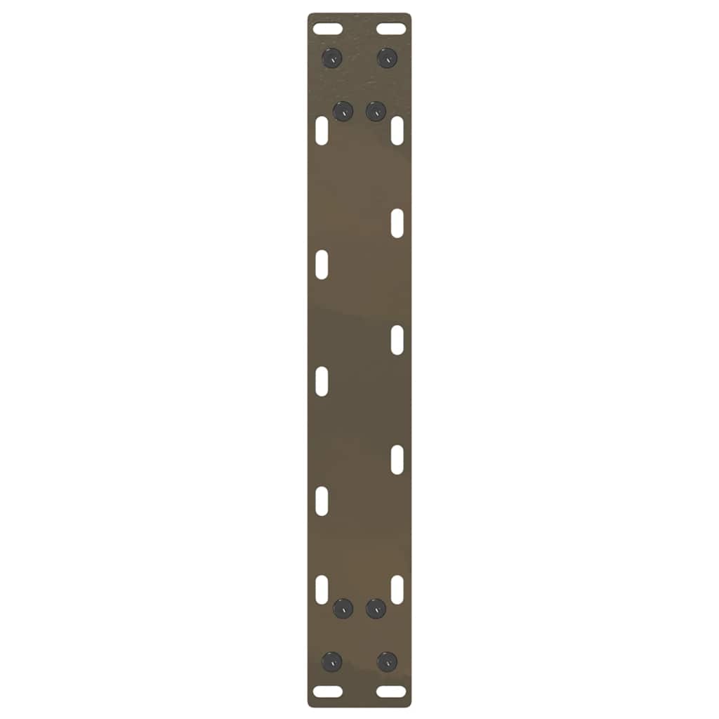 2 db U alakú natúr acél dohányzóasztal láb 40x(30-31) cm