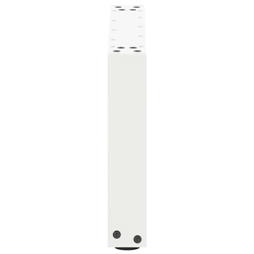 2 db U alakú fehér dohányzóasztal láb 50 x (30-31) cm acél