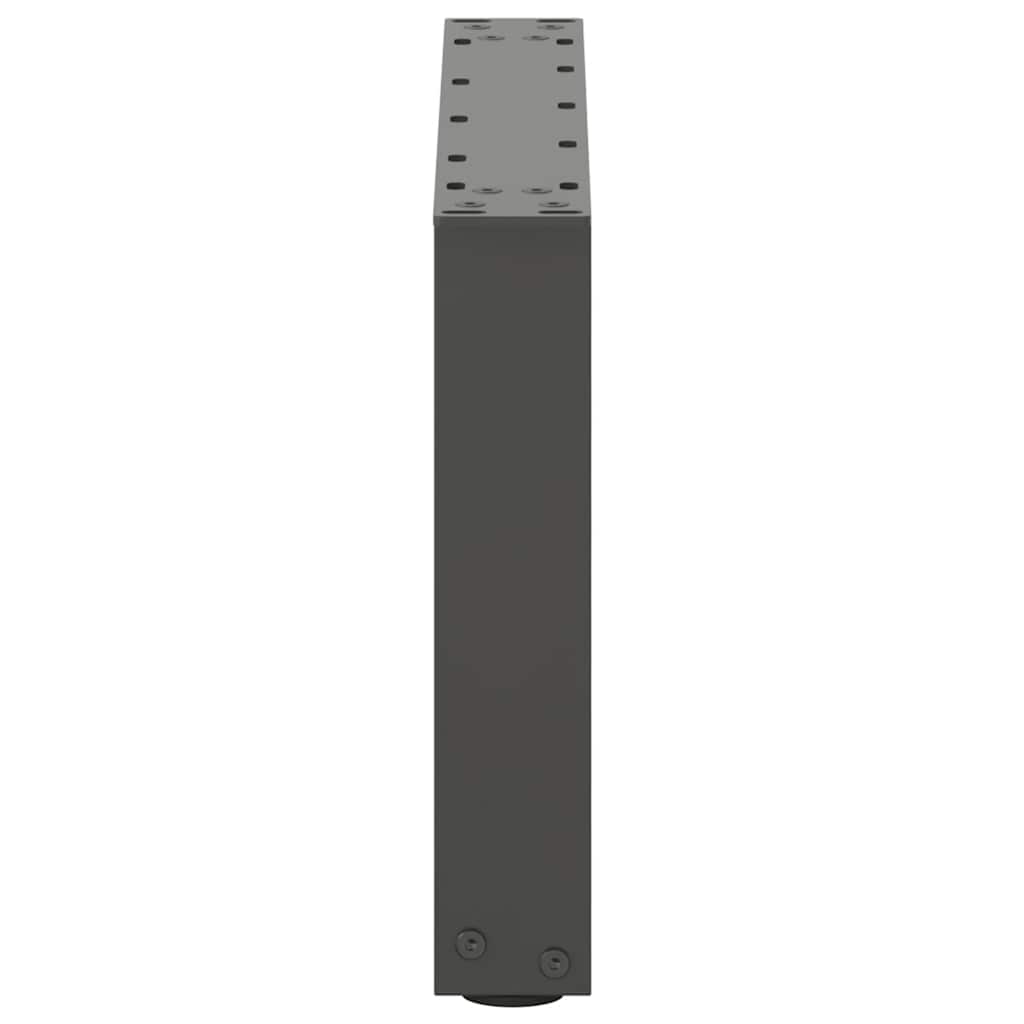 2 db antracitszürke U-alakú acél dohányzóasztal láb 50x(30-31) cm