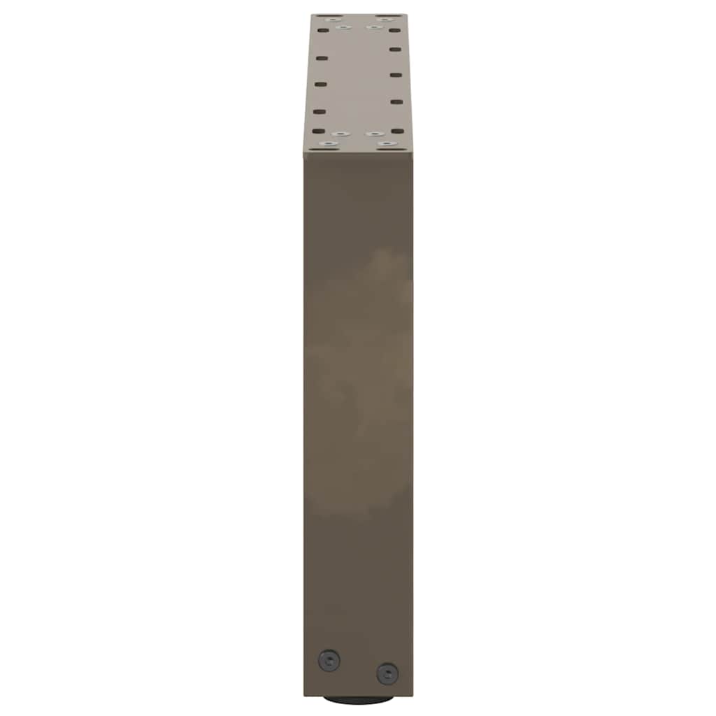 2 db U alakú natúr acél dohányzóasztal láb 50x(30-31) cm