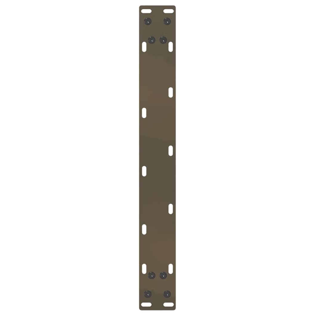 2 db U alakú natúr acél dohányzóasztal láb 50x(30-31) cm