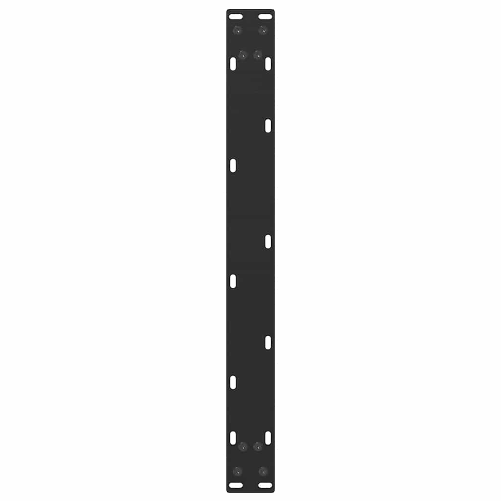 2 db U alakú dohányzóasztal láb fekete 60 x (30-31) cm acél dohányzóasztal láb