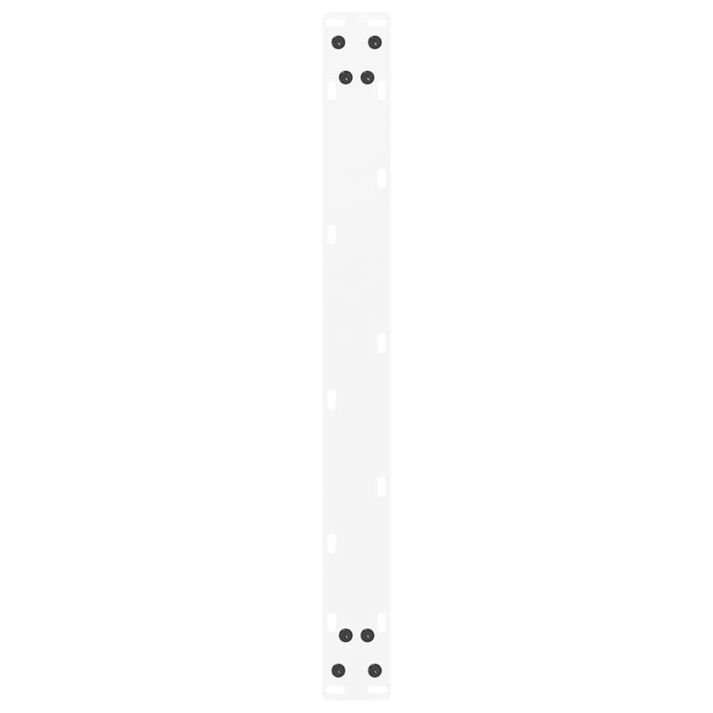 2 db U alakú dohányzóasztal láb fehér 60 x (30-31) cm acél