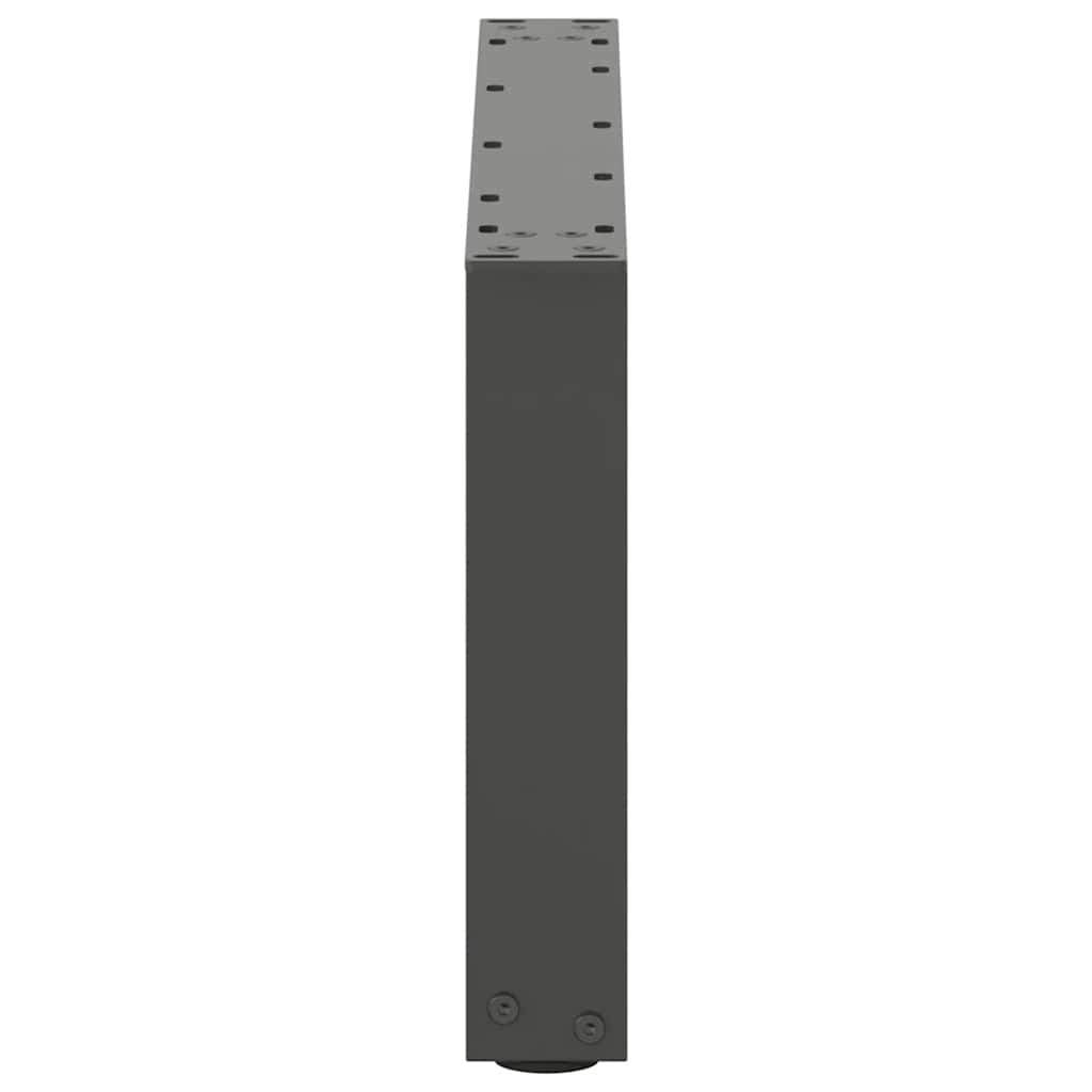 2 db antracitszürke, U alakú acél dohányzóasztal láb 60 x (30-31) cm
