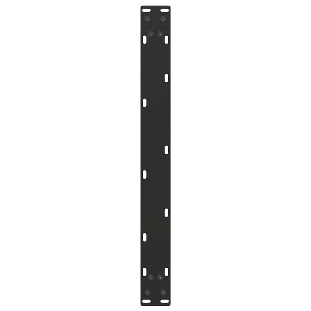 2 db U alakú dohányzóasztal láb fekete 70 x (30-31) cm acél dohányzóasztal láb