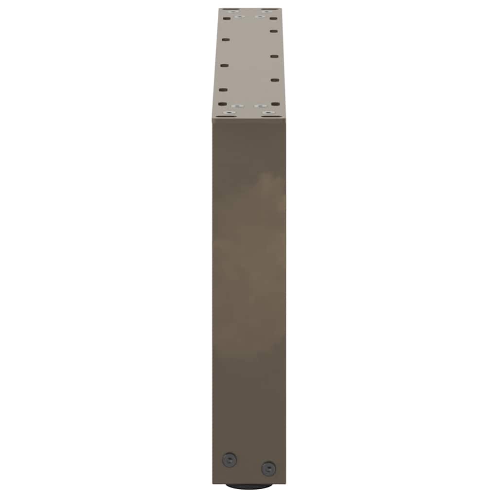 2 db U alakú natúr acél dohányzóasztal láb 70x(30-31) cm