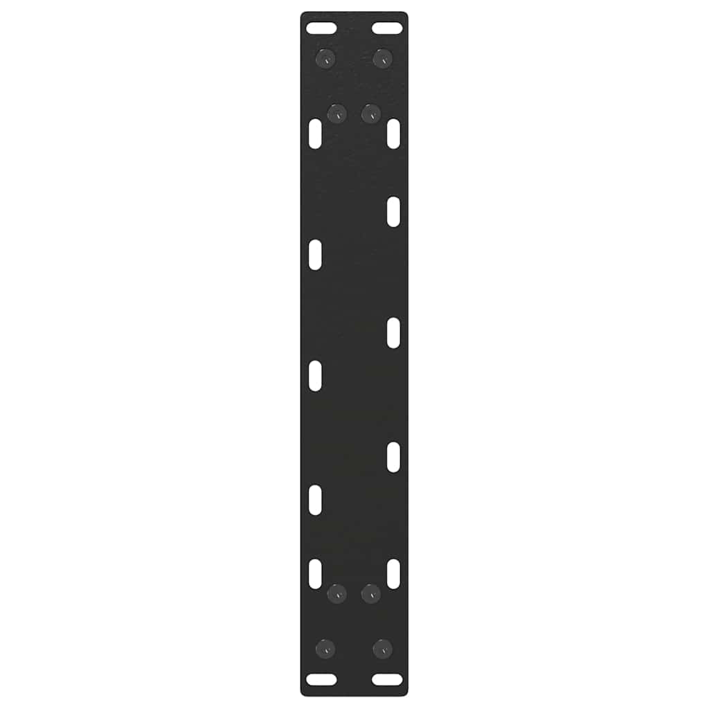 2 db U alakú dohányzóasztal láb fekete 28 x (42-43) cm acél dohányzóasztal láb