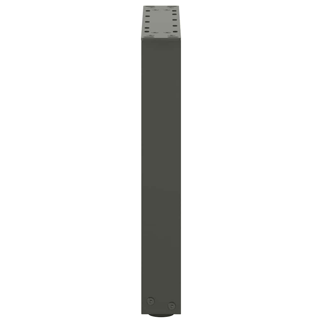 2 db antracitszürke U-alakú dohányzóasztal láb 28x(42-43) cm acél