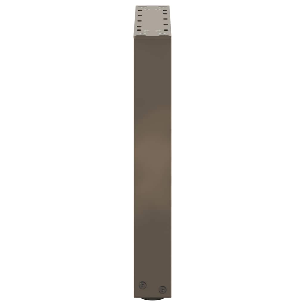 2 db U alakú natúr acél dohányzóasztal láb 28 x (42-43) cm