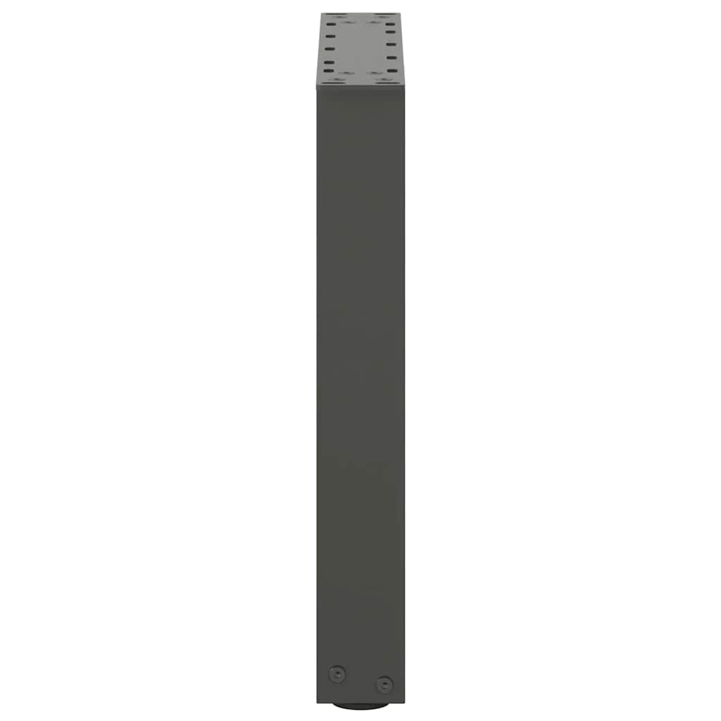 2 db antracitszürke U-alakú acél dohányzóasztal láb 38x(42-43) cm