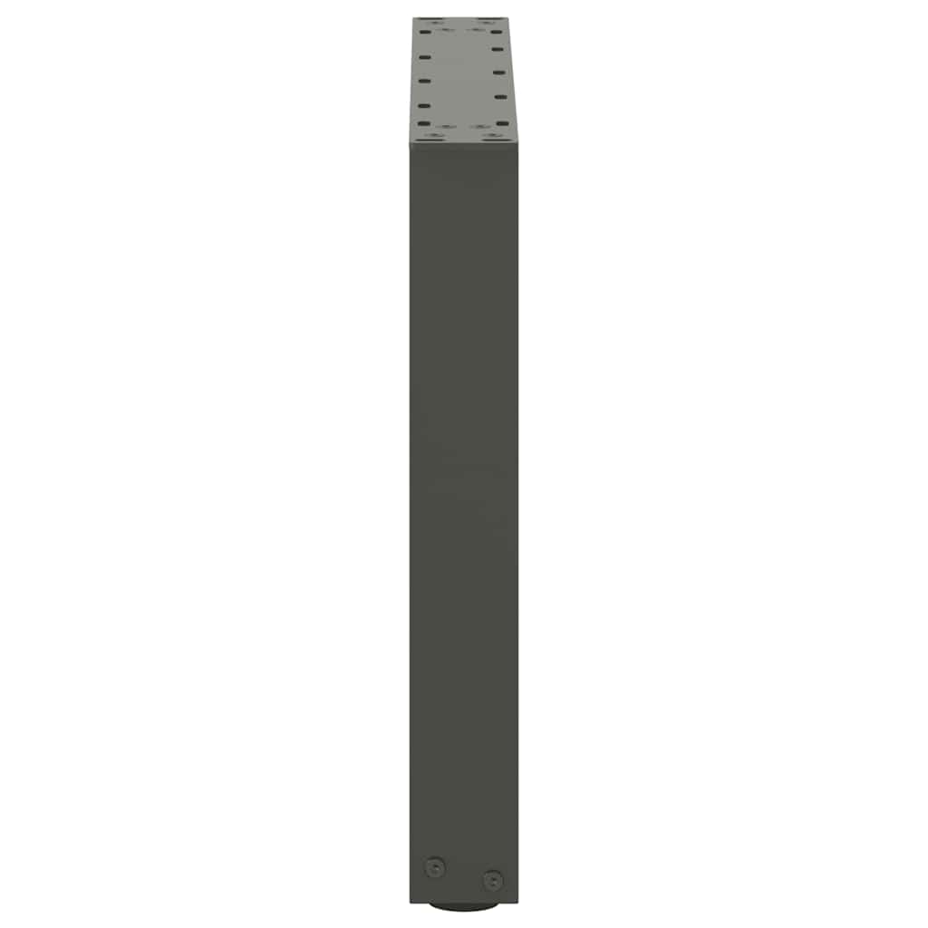 2 db antracitszürke, U alakú acél dohányzóasztal láb 50 x (42-43) cm