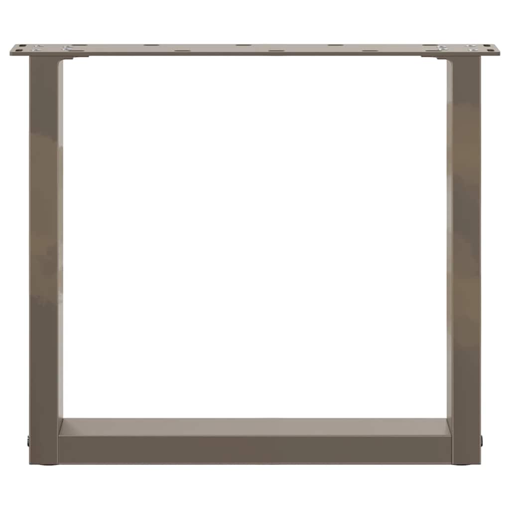 2 db U alakú natúr acél dohányzóasztal láb 50x(42-43) cm