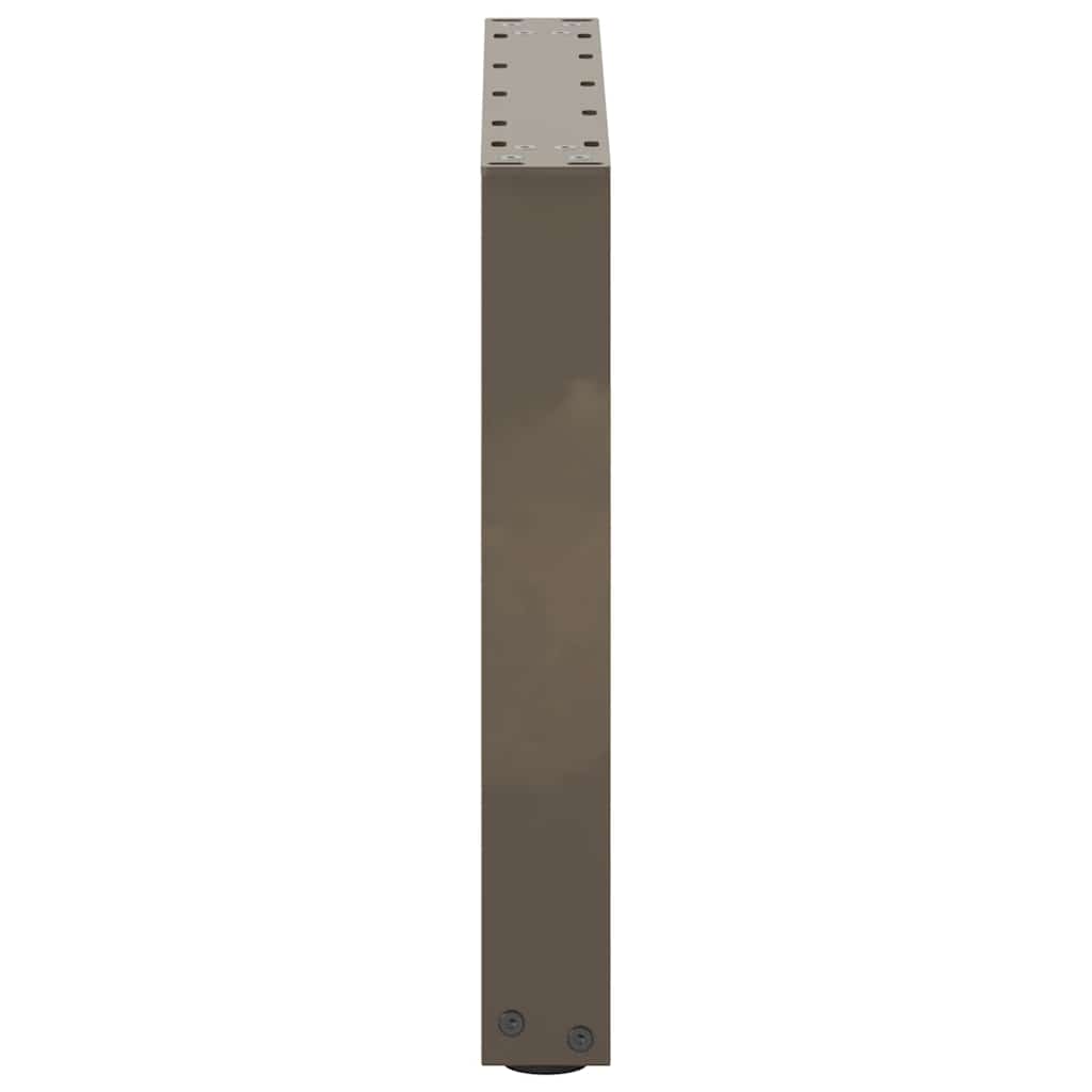 2 db U alakú natúr acél dohányzóasztal láb 50x(42-43) cm
