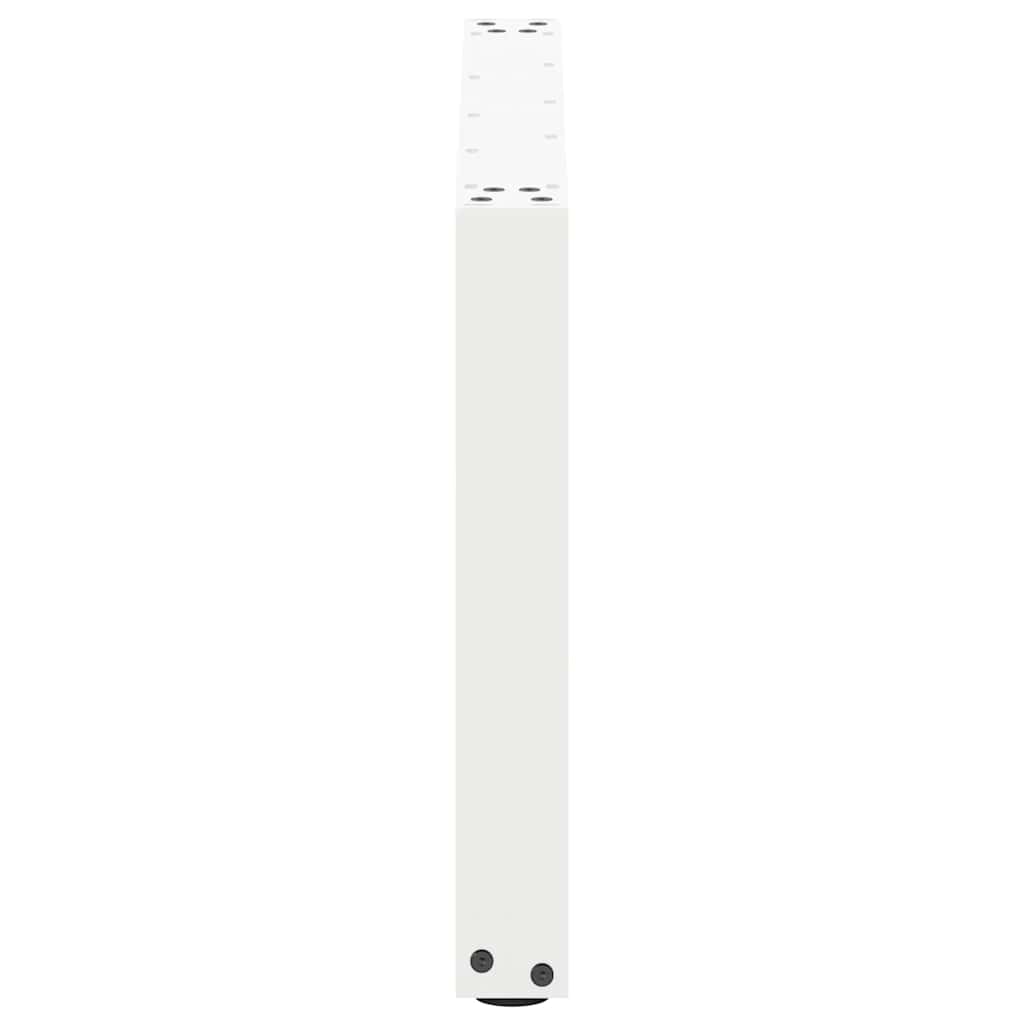 2 db U alakú dohányzóasztal láb fehér 60 x (42-43) cm acél dohányzóasztal láb