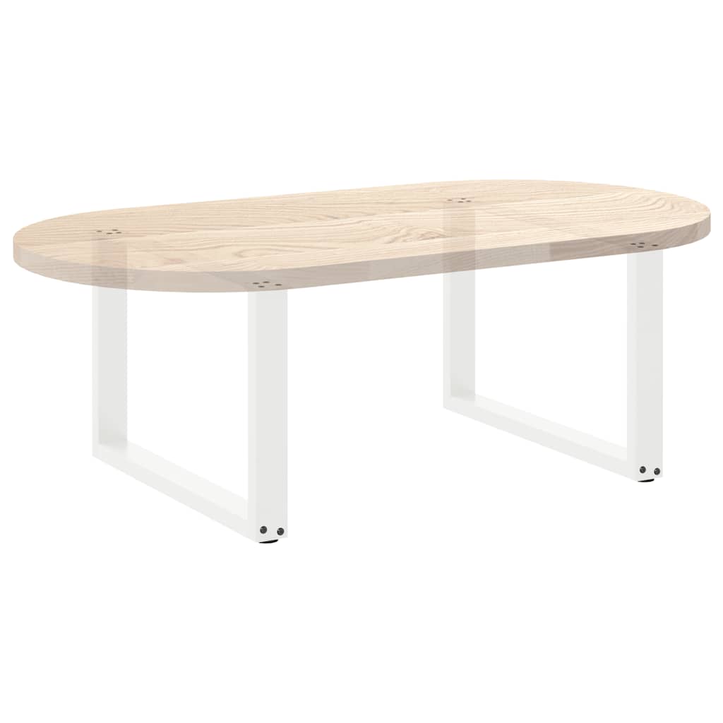 2 db U alakú dohányzóasztal láb fehér 60 x (42-43) cm acél dohányzóasztal láb
