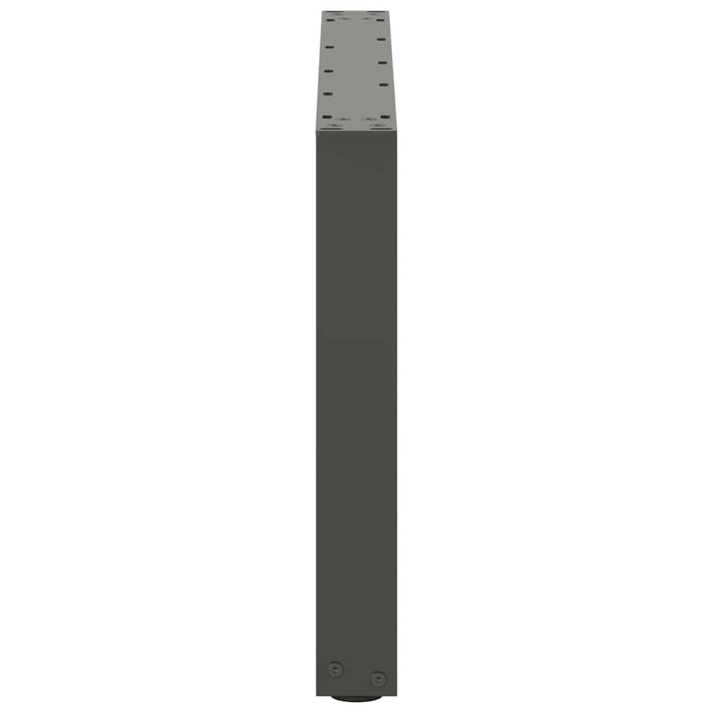 2 db antracitszürke, U alakú acél dohányzóasztal láb 60 x (42-43) cm