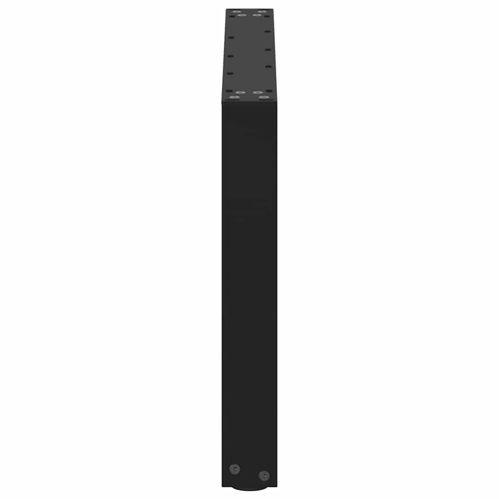2 db U alakú dohányzóasztal láb fekete 70 x (42-43) cm acél dohányzóasztal láb