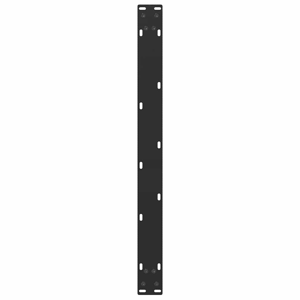 2 db U alakú dohányzóasztal láb fekete 70 x (42-43) cm acél dohányzóasztal láb