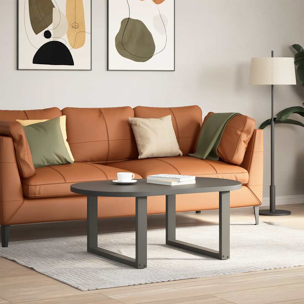 2 db antracitszürke, U alakú dohányzóasztal láb 70 x (42-43) cm acél