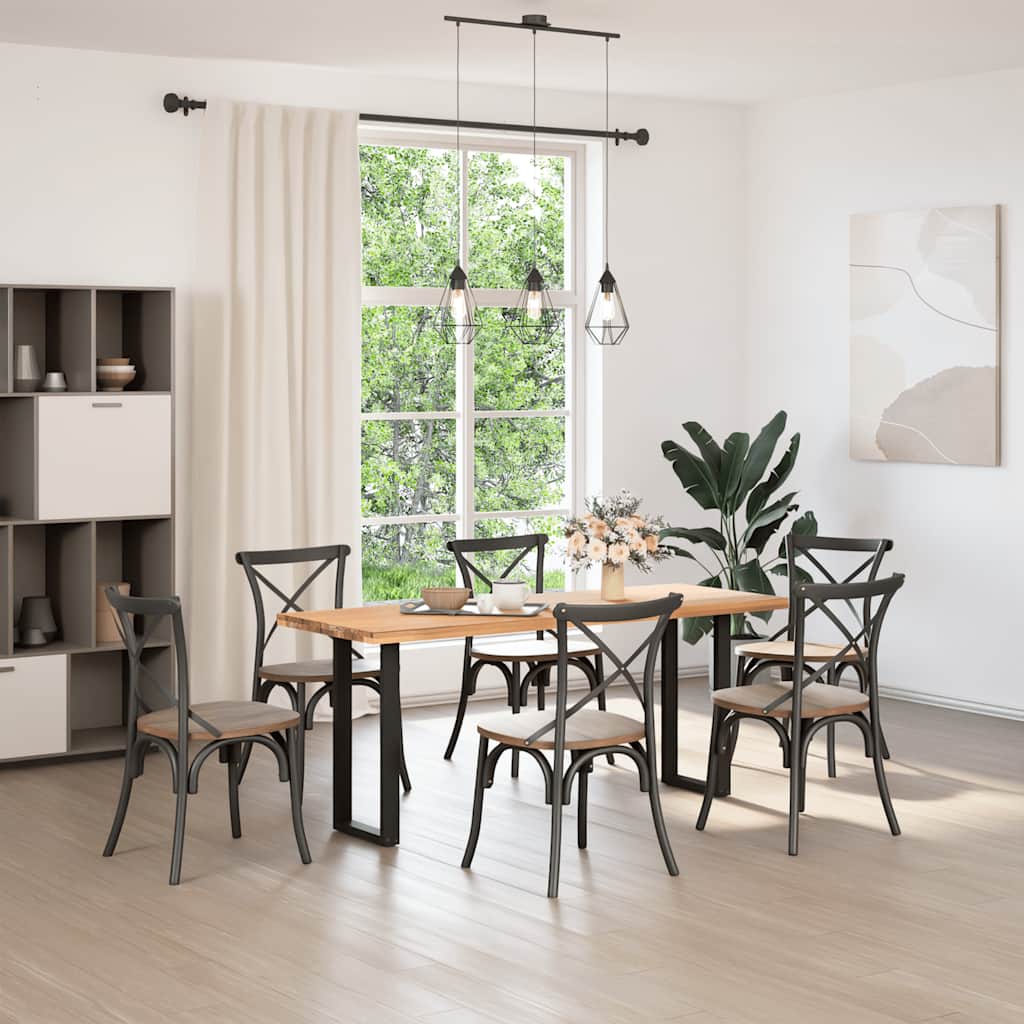 2 db fekete, U alakú acél konzolasztal láb 28 x (72-73) cm
